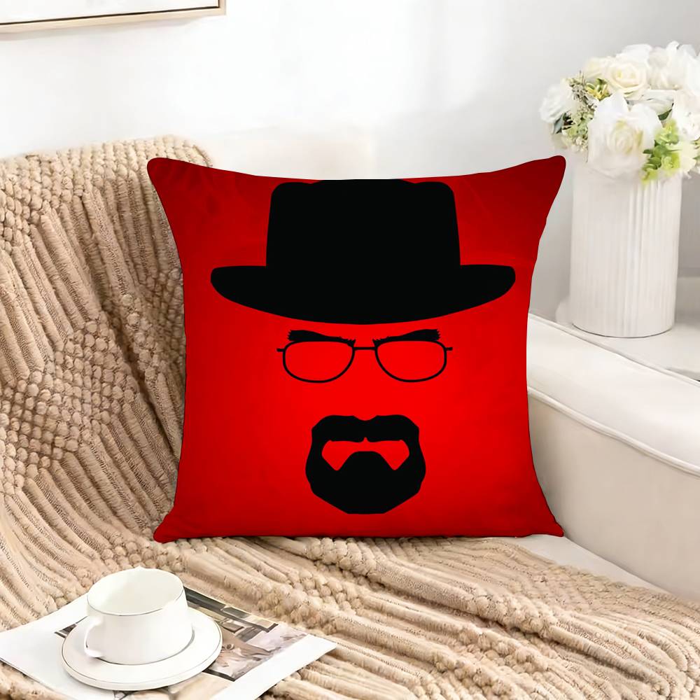 BBreaking Bad HHeisenberges Square DoubleSided printed Pillow Case Bedroom Bedside Pillow Sofa Cushion Cover