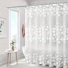 1 Pc Bathroom Shower Curtain Waterproof and Anti-Mold Home Bathroom Screens Decorative Bathtub Curtain with Hooks