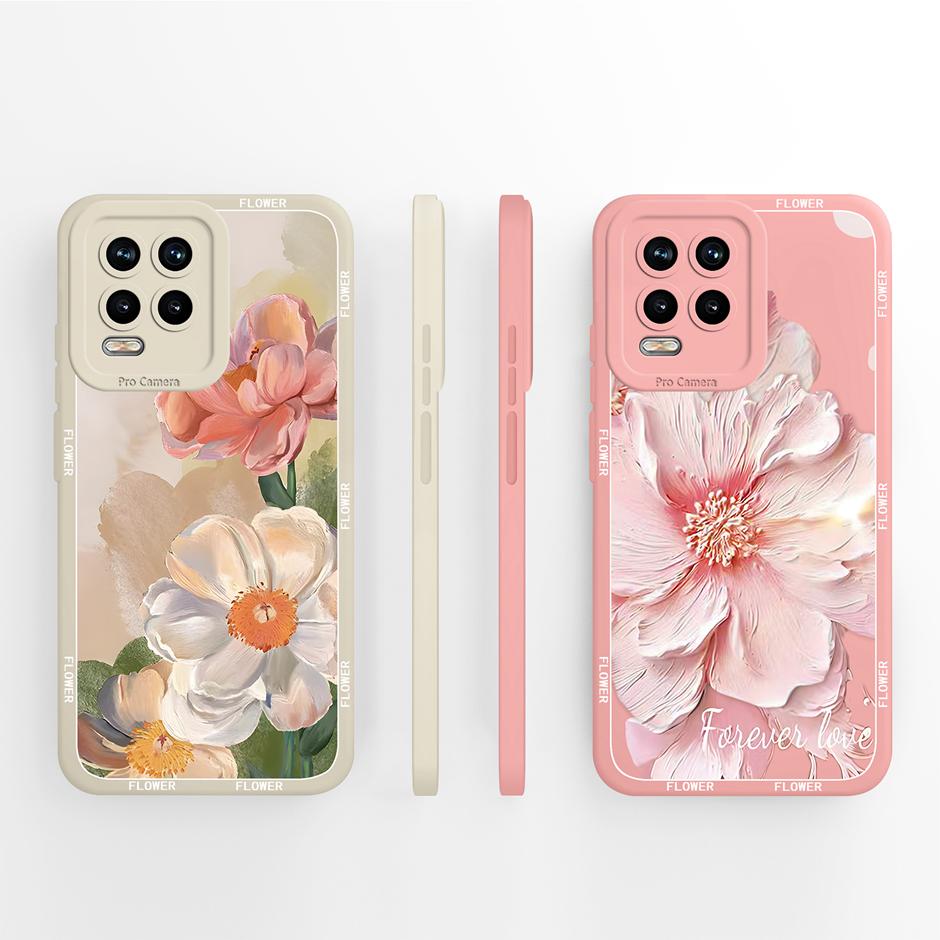 Чехол для OPPO Realme 8 Pro 8i 8S Масляная живопись Котенок Защита от падения Портативный Силиконовый Защитный чехол для телефона Для Realme8Pro realme8i Coque
