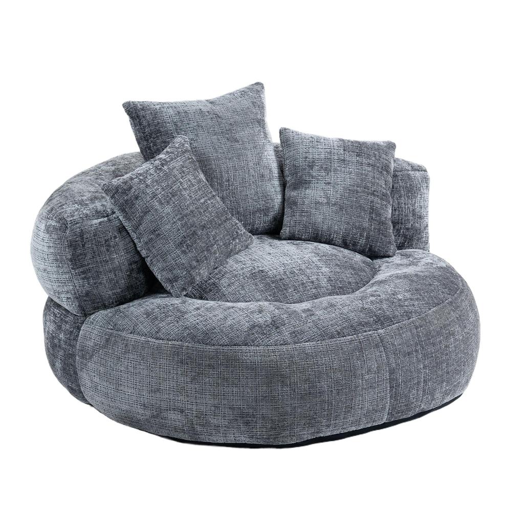 Lazy sofa, durable and comfortable, high-backrest sofa, for adults and children, three-pillow, single-player game sofa chair