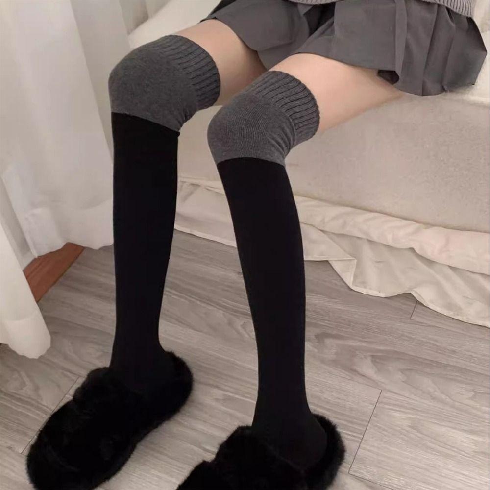 Warm Thigh Thigh High Stockings Winter Warm Women Long Socks Women Hosiery Lolita JK