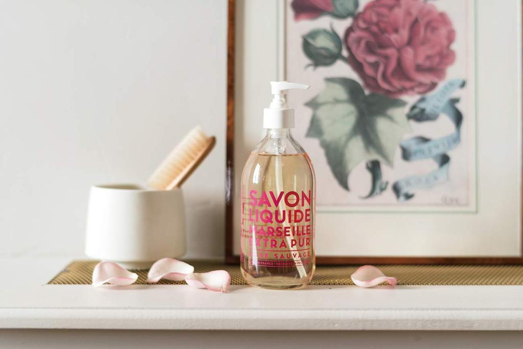 Company de Provence EXP Жидкое Марсельское Мыло Роза 500 мл очищающее тело аромат тела как букет (полный агент, мыло, розы)