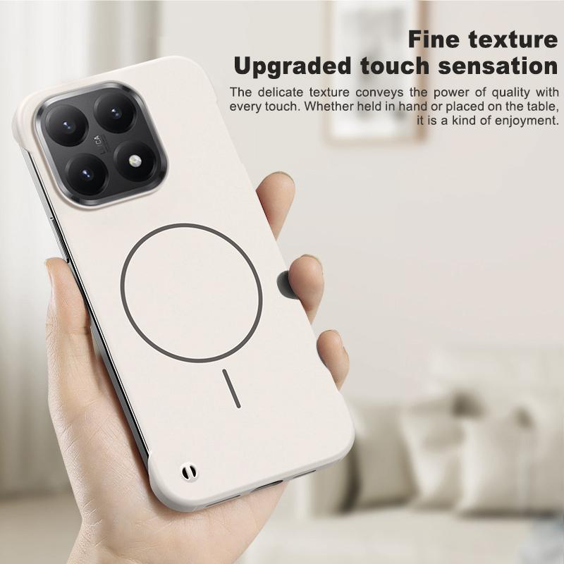Безрамочный Магнитный Чехол для Беспроводной Зарядки Magsafe для Xiaomi 15T Pro Xiaomi15TPro 5G Тонкий Жесткий Задний Чехол