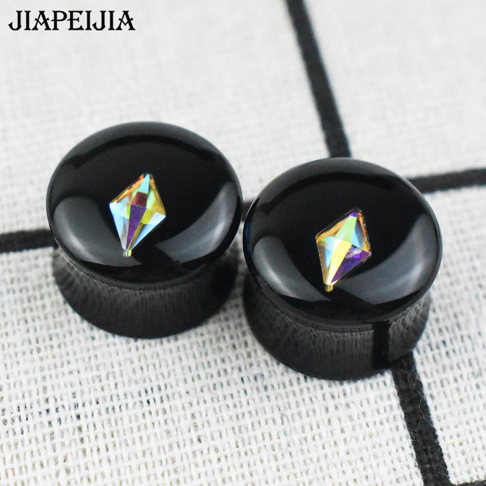 Акриловые расширители для ушей, Double Flared Ear Tunnels, Украшения для пирсинга тела для растяжения ушей, 2 шт., Модные расширители для ушей для женщин
