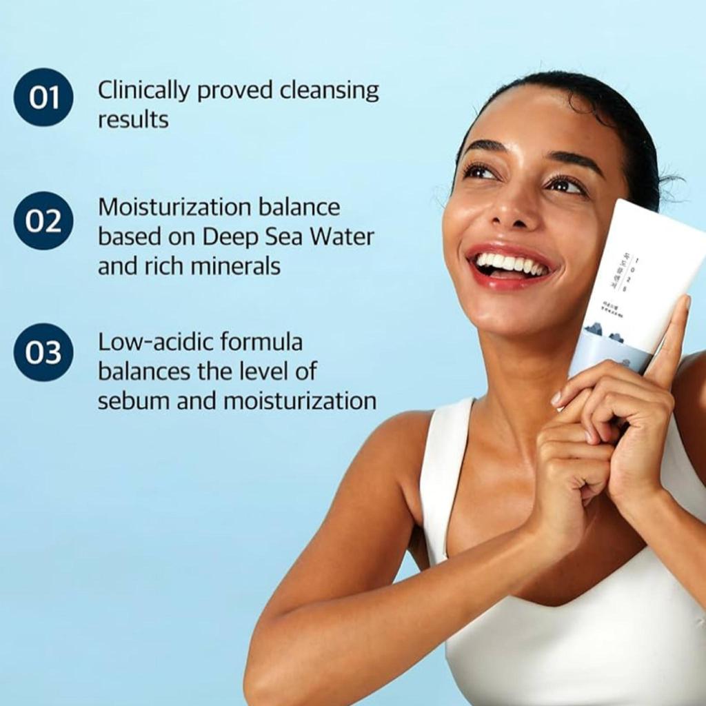 ROUND LAB 1025 Dokdo Slightly Acidic (pH 5.0 - 6.0) Foamy and Creamy Cleanser 150ml