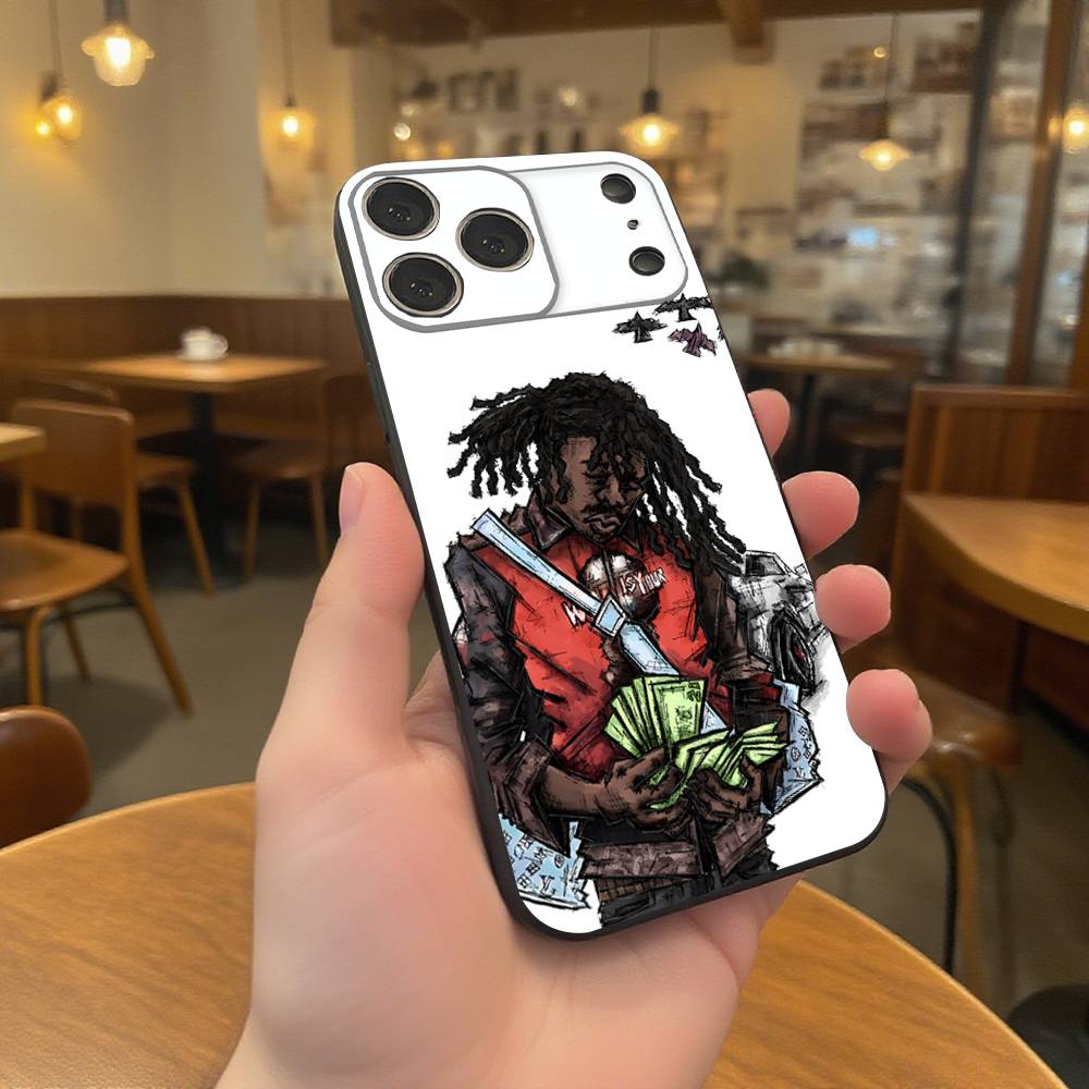 Чехол для телефона L-Lucki Rapper Gemini для iPhone 17,16,15,14,13,12,11,Pro,XS,Max,XR,Plus,E,SE4,Mini Черный Мягкий Чехол