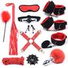 40CM Fox Tail Anal Plug Bondage Set Sex Toys For Women Whip Handcuffs For Sex Bdsm Exotic Adult Games