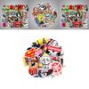 Vibrant 50pcs Vinyl Stickers For Skateboard Guitar Travel Case With Cool Designs