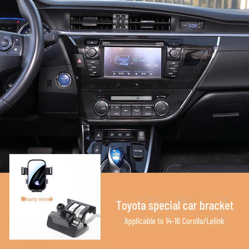 «Автомобильный держатель телефона для Toyota Camry, Corolla, Ralink, RAV4, Rongfang — горизонтальный экран, бесшумная конструкция»