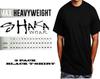 3 шт. Shaka Wear Мужская Максимально Плотная Черная Базовая Однотонная Футболка Унисекс