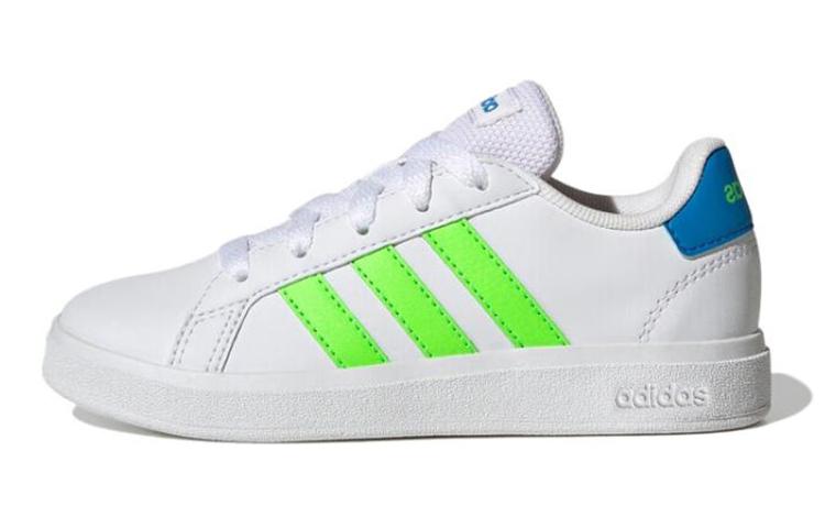 adidas Кеды для скейтбординга Neo GRAND COURT 2.0 K Низкие Бело-Зеленые Детские GW6505