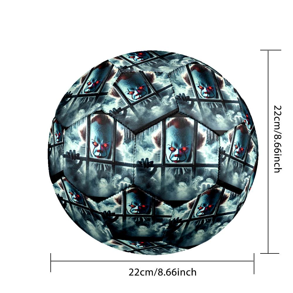 Horror Killer Indoor Soccer Ball Size 5 Colorful All Ages Machine Stitched PVC Competition Ready Durable High-Bounce