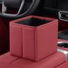Waterproof Car Trash Bin Faux Leather Vehicle Trash Can Multi Functional Car Garbage Cans  Storage