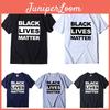Стильная черная футболка 'Black Lives Matter' против расизма для унисекс, повседневная и удобная
