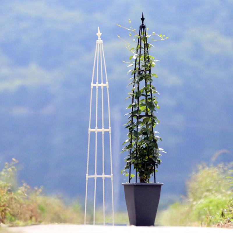 Tower Garden Bird Head Vine Trellis: Plastic-Coated Stake & Flower Support Stand for Outdoor Climbing Plants