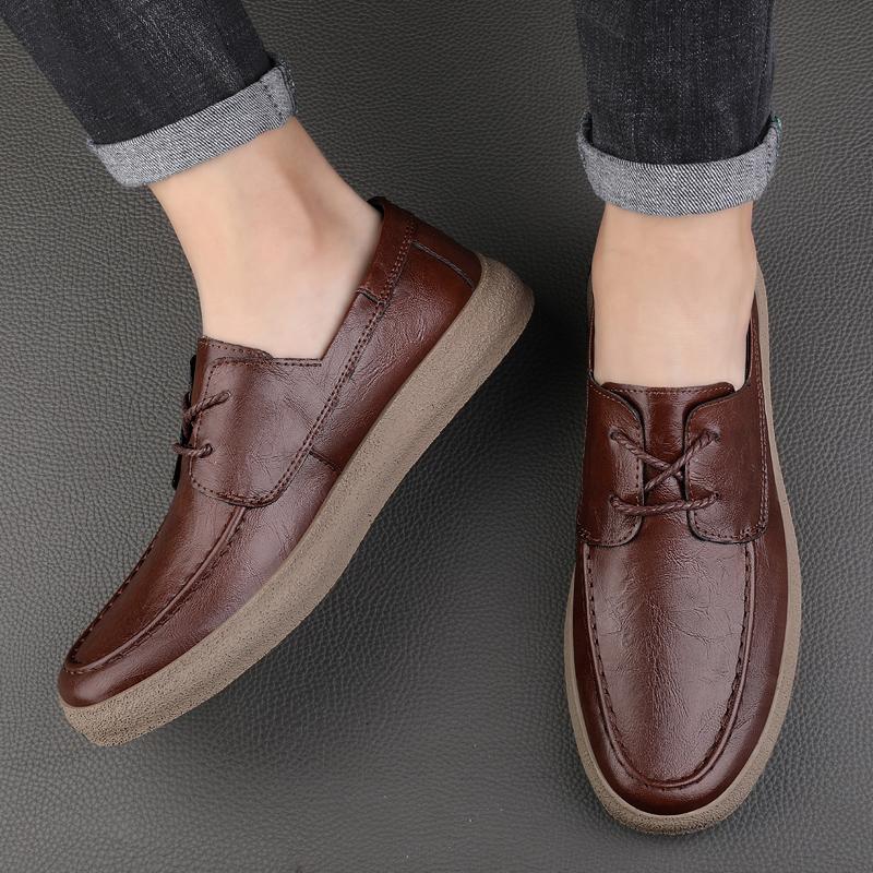 Genuine Leather Men Shoes Trend Comfortable Casual Shoes Moccasins Men Flats Shoes