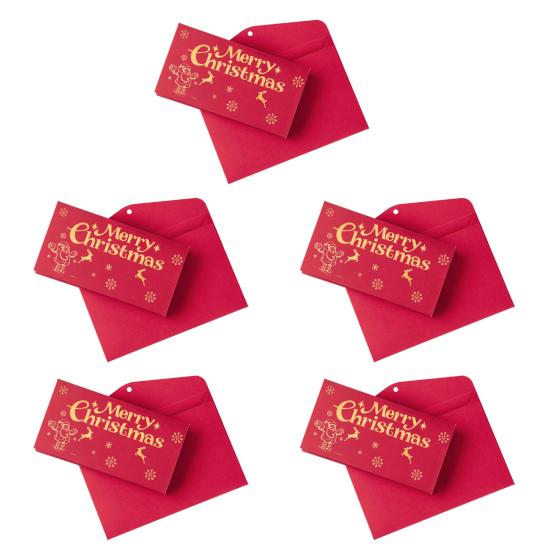 Рождественские конверты для денежных подарков с 6 отделениями, держатель для денег сделай сам и