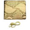 SakuraZen Men's Python Leather Wallet for Good Fortune [Golden Snake Leather Wallet Made with Exotic Leather  Handmade by Skilled Leather Craftsmen]