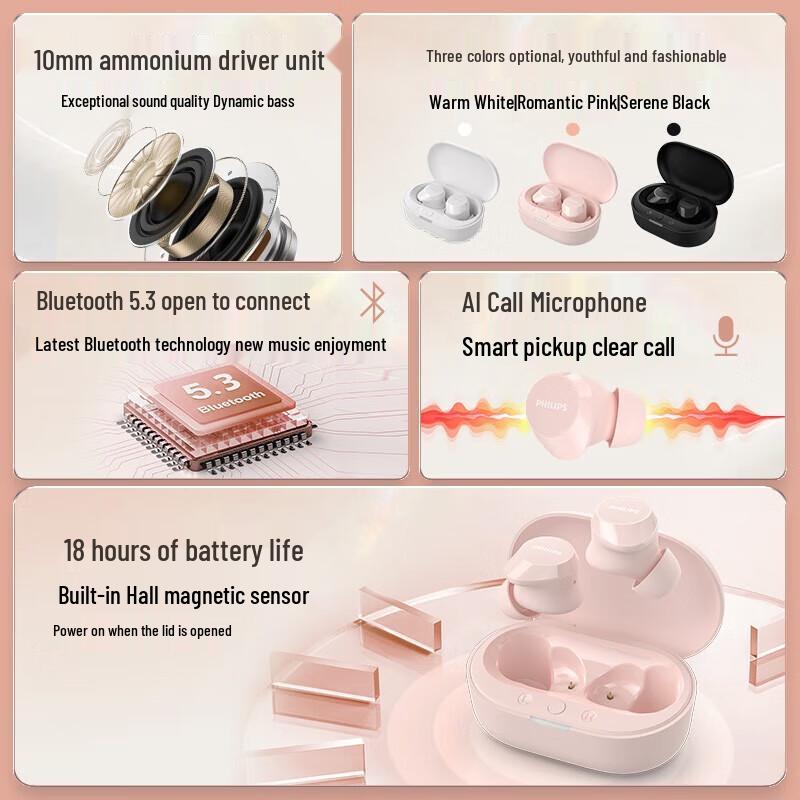 Philips TAT1209 True Wireless In-Ear Earbuds