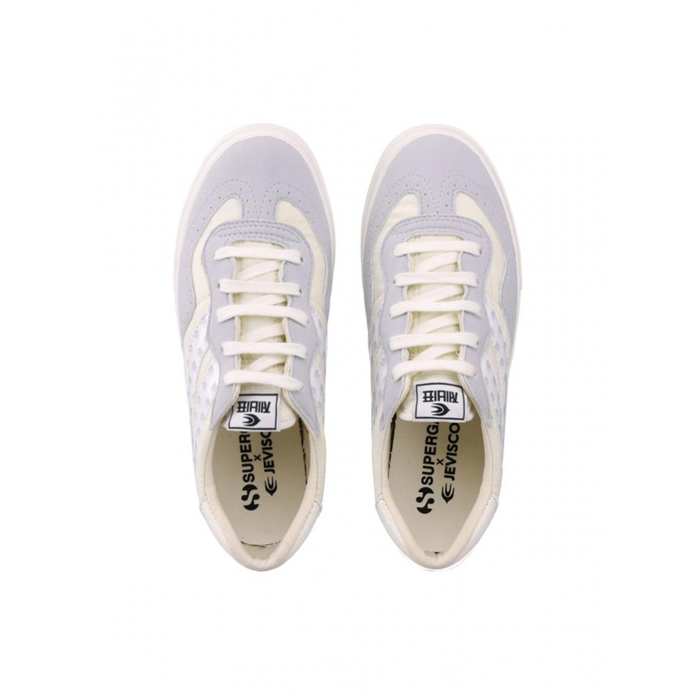 Superga X Zebisco 2837 Узор ласточки светло-серый белый S7123mwa1v