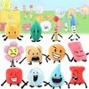 Battle for Dream Island Plush Toys BFDI Firey Flower Waterdrop Bubble Cake Lollipop Plushie Pillow Stuffed Plants Doll Kids Gift