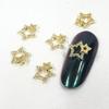 P24 Детали для ногтей Двойная звезда Декоративный камень Металлические детали Бусины (W2E69B1)