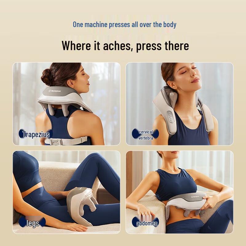 Westinghouse Cervical Neck and Shoulder Massager Pillow CN plug (adapter included)