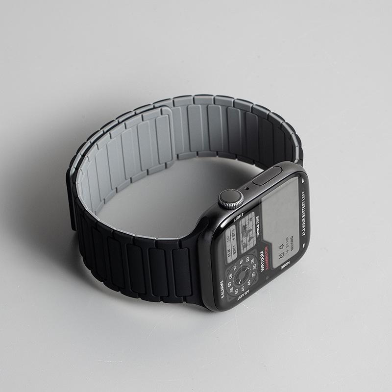 Силиконовый ремешок Jingyi для Apple Watch S7/S8/S9/S11 и iWatch10 с магнитной застежкой