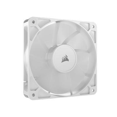 CORSAIR RS120 PWM 120мм Вентилятор для корпуса ПК с возможностью последовательного подключения, Одиночная упаковка, Белый CO-9050192-WW