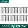 Совместимо для робота-пылесоса Eufy X8 Pro SES, мешки для пыли, аксессуары, основная боковая щетка, сменная салфетка для мытья
