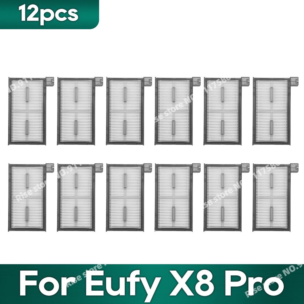 Совместимо для робота-пылесоса Eufy X8 Pro SES, мешки для пыли, аксессуары, основная боковая щетка, сменная салфетка для мытья
