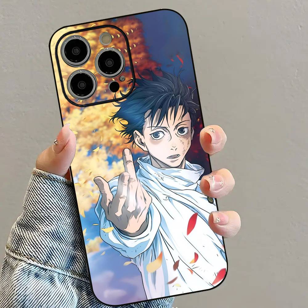 Чехол для телефона с аниме J-Jujutsu K-Kaisen для iPhone 16 15 14 13 12 11 PRO MAX PLUS Mini, мягкий ТПУ, приятный для кожи