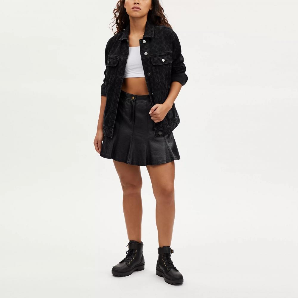 Coach Джинсовая куртка Signature Light Wash