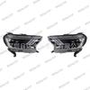 Ford RANGER T7 T8 Everest Headlight Assembly: Mustang Style LED DRL Turn Signal Xenon Light.