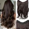 Синтетическое длинное кудрявое наращивание волос V-образной формы, одна прядь, пушистое, незаметное, черное, коричневое, парик для женщин