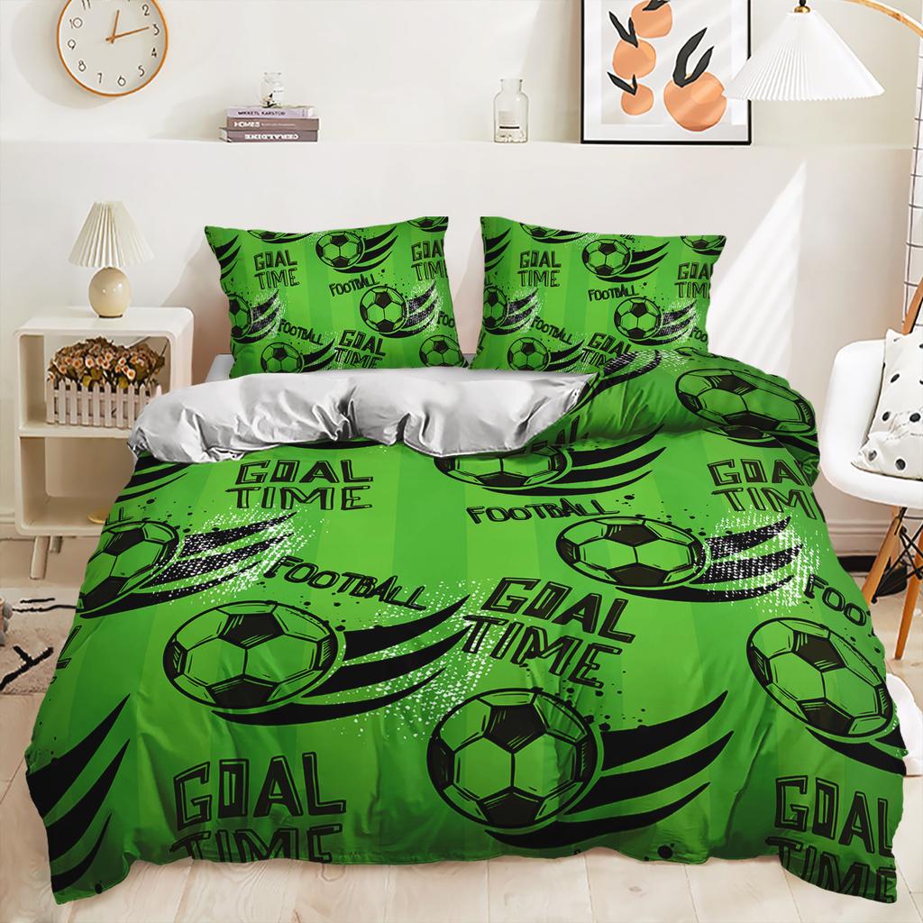 Комплект постельного белья из трех частей с изображением футбольного чемпионата мира по футболу с цифровой печатью