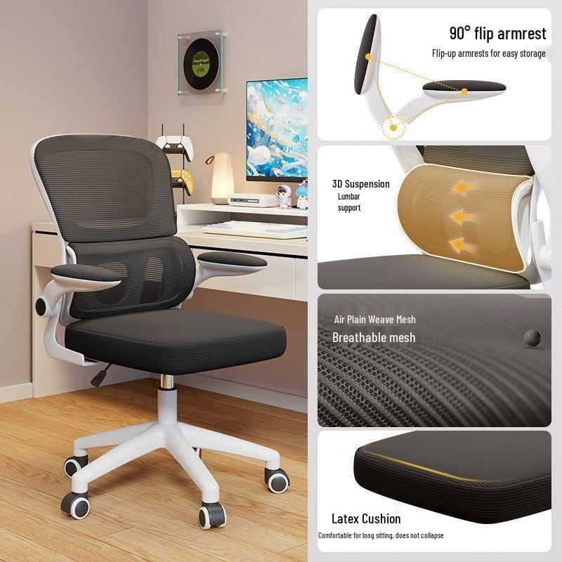 Ergonomic Office Chair for Comfort During Long Sitting - Ideal for Home, Gaming, or Study