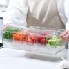 Ice Chilled Condiment Caddy with Lid Serving Platters with 5 Removable Compartments for Party Supplies & Bar Accessories