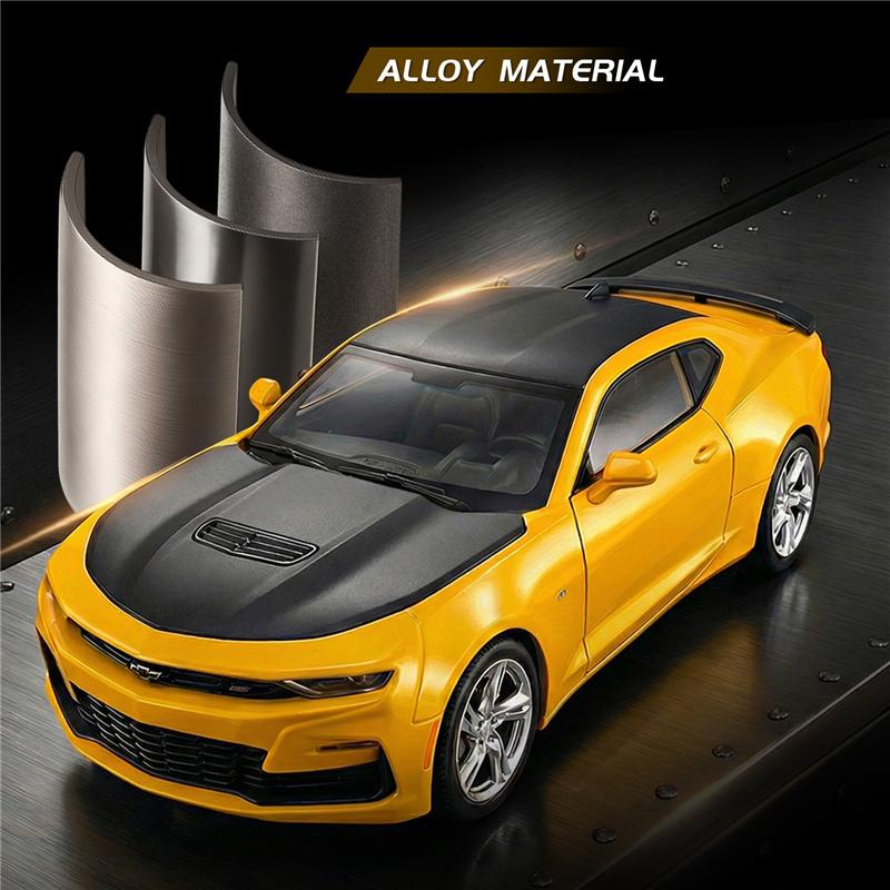 1:18 Chevrolet Camaro Alloy Sports Car Model Diecasts Metal Track Racing Vehicles Car Model Sound Light Simulation Kids Toy Gift