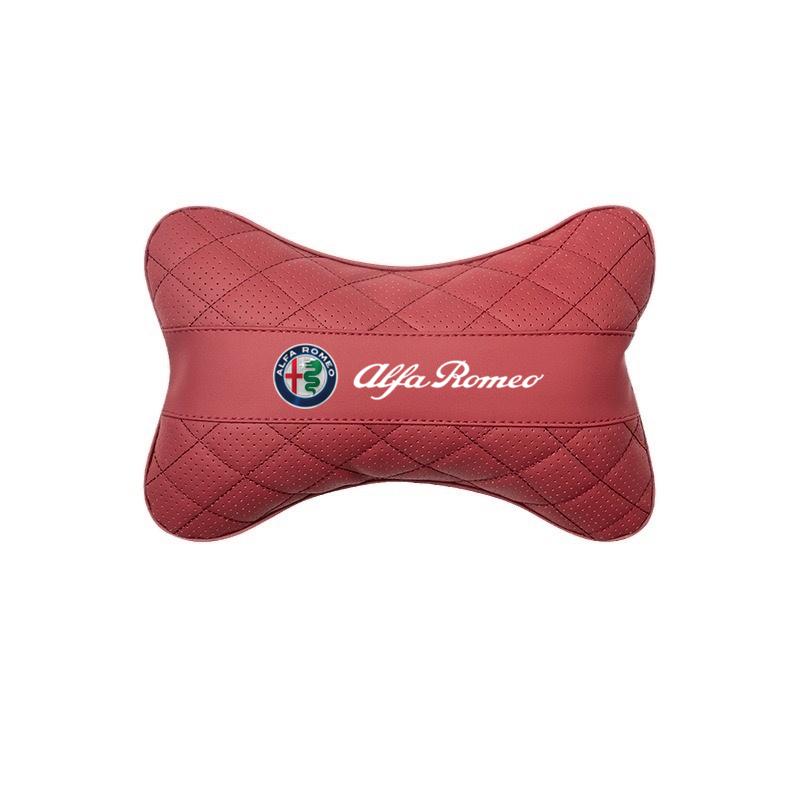 For Alfa Romeo Memory Foam Car Neck Headrest Pillow Auto Car Seat Pillow For Alfa Romeo Giulietta Mito Giulia Stelvio Brera 147