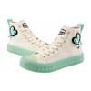Kappa KOLUMN High top Skateboard Shoes Unisex White Green (Unisex) Skate Shoes KPCTGVS95 024