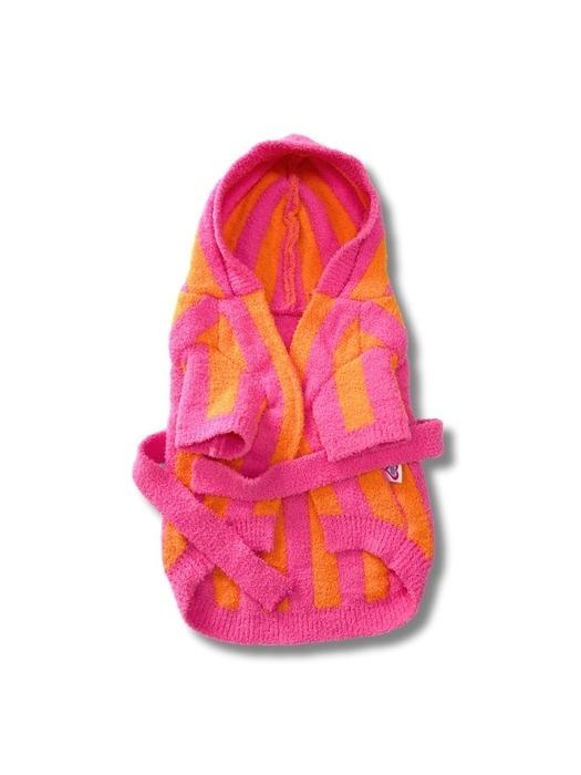 TOOF LOLLIPOP PUPPY ROBE - ORG/PNK