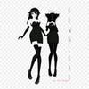 Mmd Black Dress Bendy And The Ink Machine Mikumikudanc Iron On Heat Transfer Printing Vinyl Patches Sticker for Clothes DIY Appliques Washable Patches