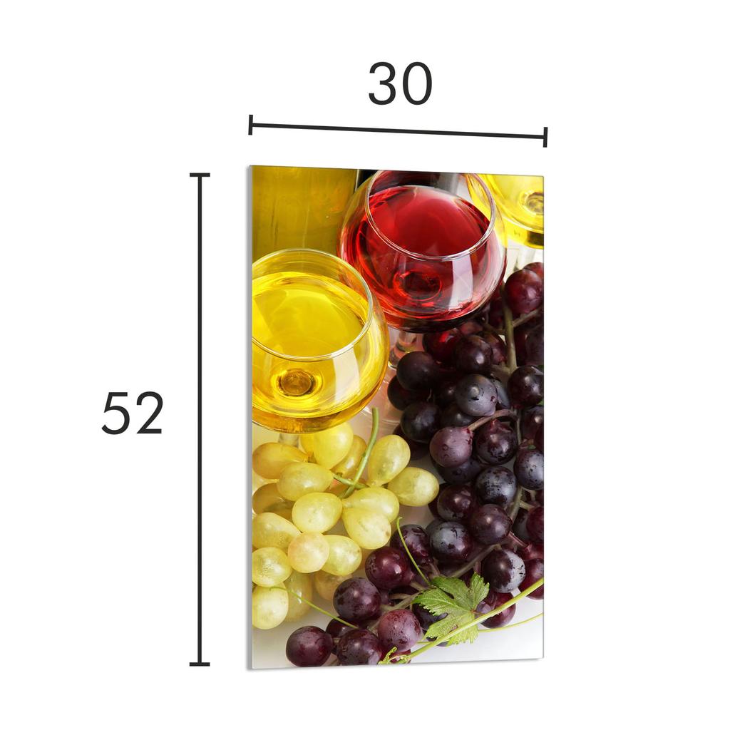 SZKLANA DESKA DO KROJENIA 30x52 Wino