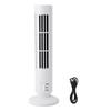 Mini Tower Fan USB Desk Fan 6x33cm Quiet Bladeless White