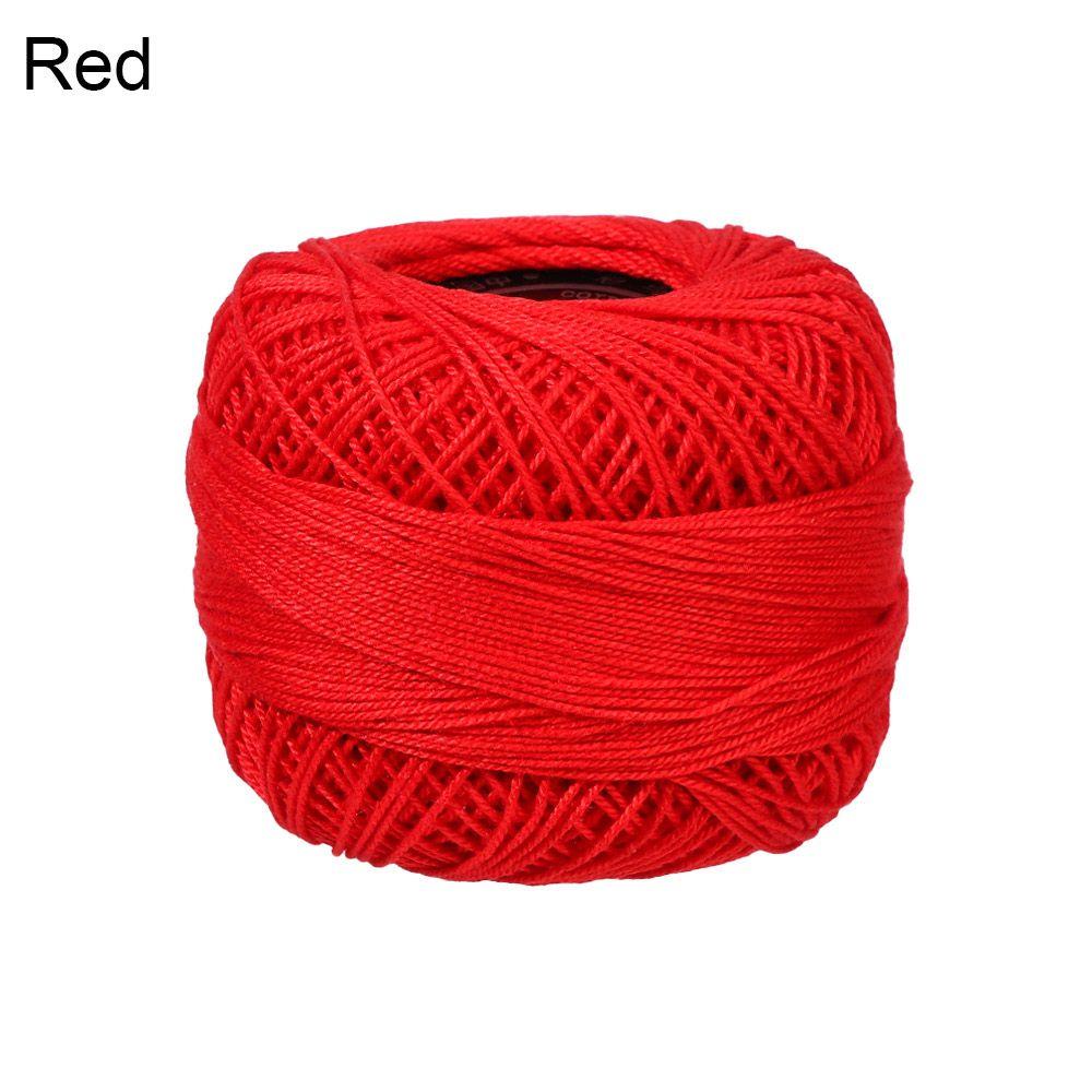 Легкая пряжа из чистого хлопка с кружевом для вязания крючком и спицами - Доступно несколько цветов