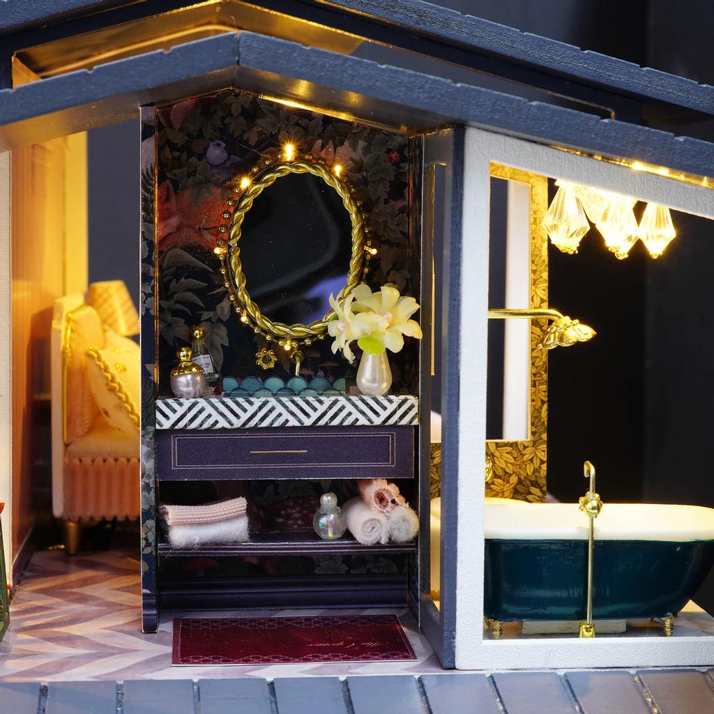 Наборы мебели для кукольного домика «сделай сам», деревянные современные светильники для виллы, игровой набор, креативная игрушка