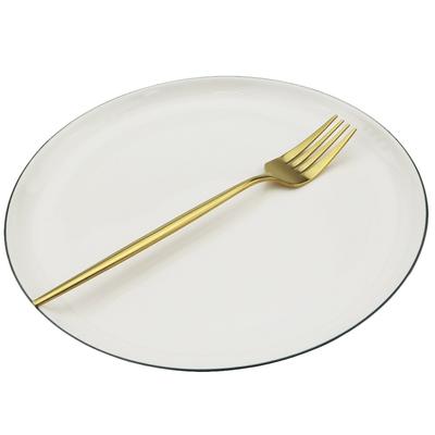 Радужная обеденная вилка из нержавеющей стали, посуда, вилка для торта, вилка для фруктового салата, черный десертный набор вилок, столовые приборы, Прямая доставка