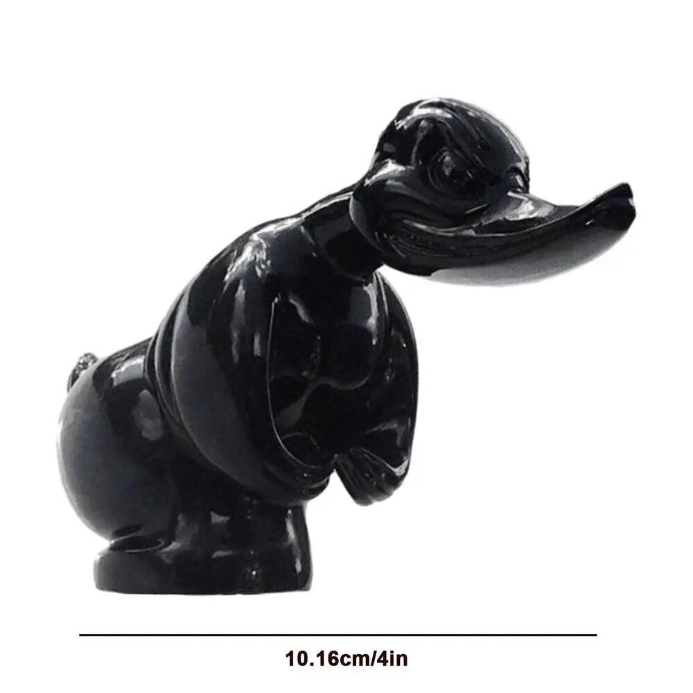 Resin Angry Duck Sculptur Car Dashboard Alloy Strong Duck Decor 3D Vehicle Ornaments Art Crafts Animal Car Hood Decoration