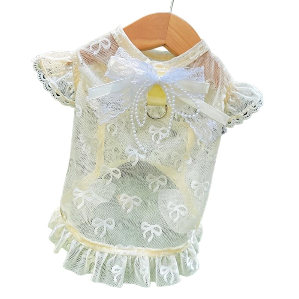 Hollow Out Anti Mosquito Bite Dog Vest UV Protection Anti Shedding Pet Clothing Outdoor